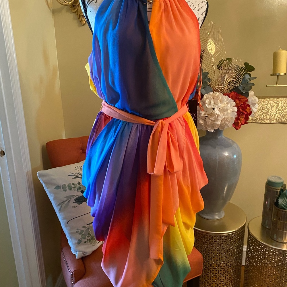 New York & Company Teal Dress